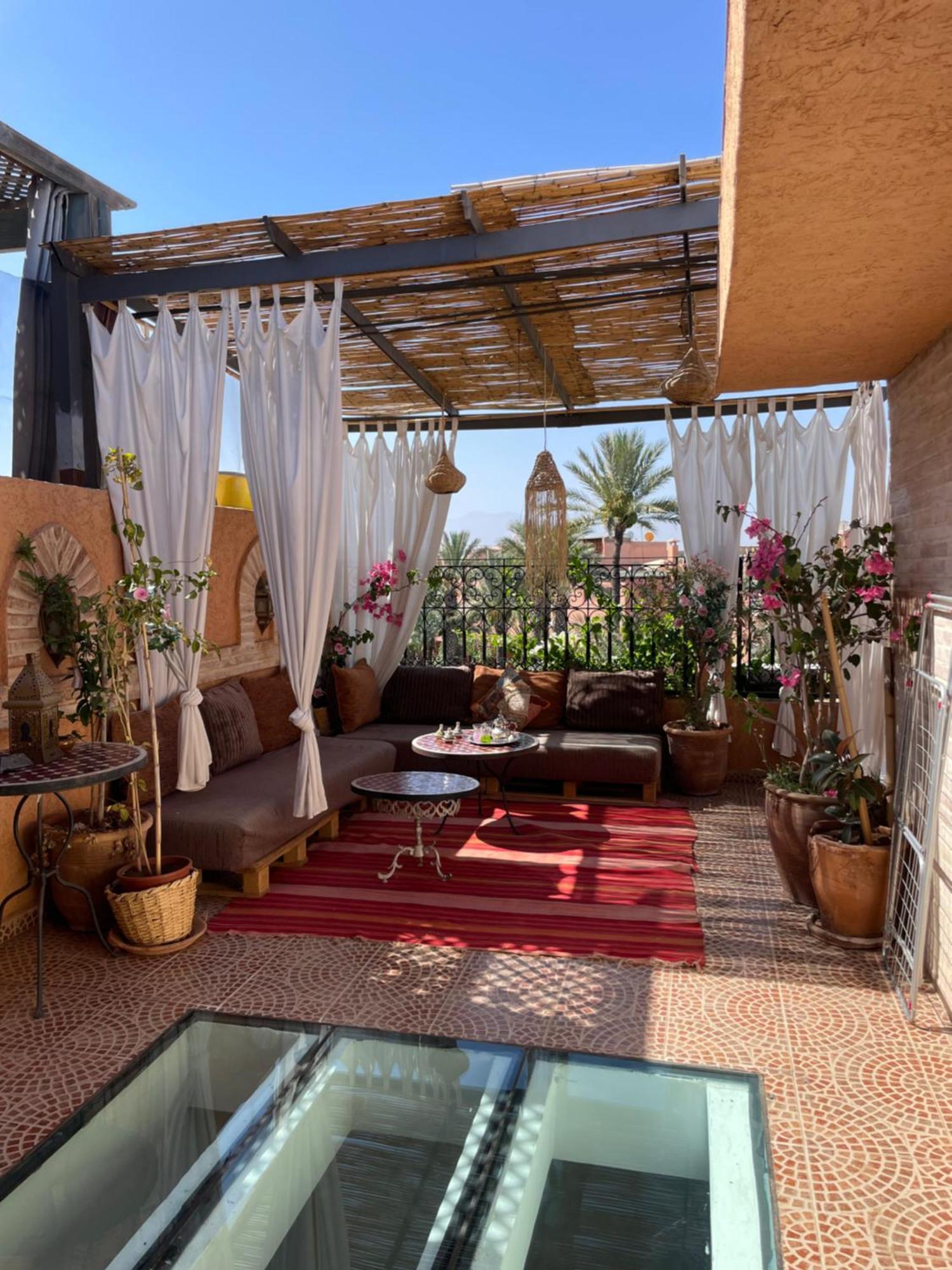 Riad Palmier Fleuri Marrakesh Exterior foto